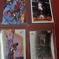 3 Jordan & 1kobe Bryant Basketball Cards 