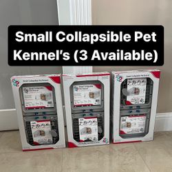 Brand New Small Collapsible Pet Kennels For Dogs & Cats (3 Available) PickUp Today Available 