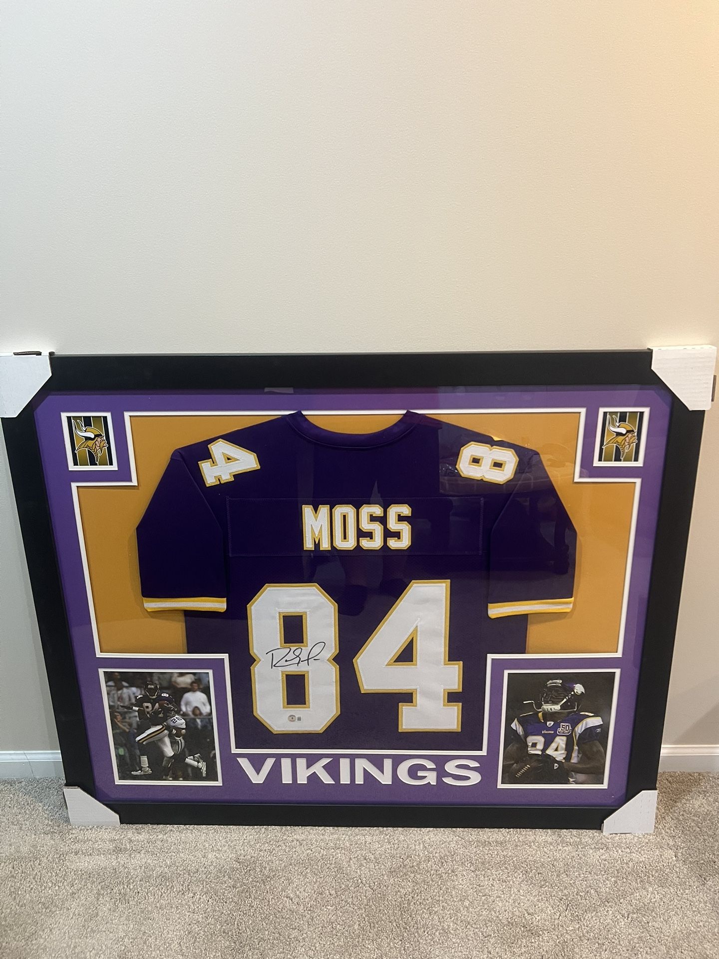 Randy Moss Vikings Framed Frame Custom Signed Auto Autograph