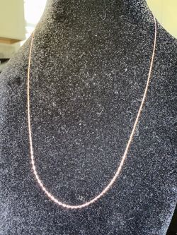 Rose gold 10kt 18” oro