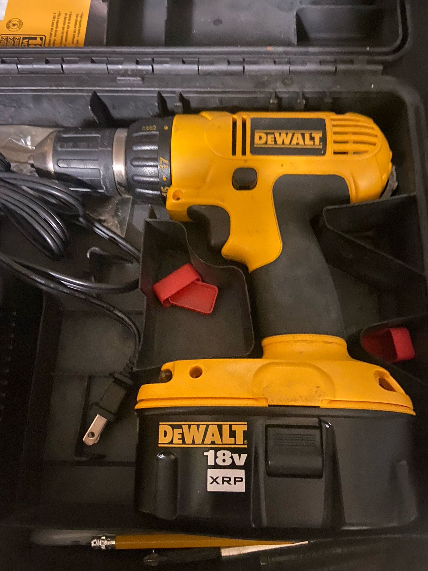 DeWalt DC759 1/2” 18V Cordless Drill Kit Set With Battery, Case