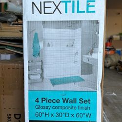 Bathtub And 4 Piece Wall Set