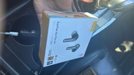 Black Earfun Air Pro 4+ Earbuds