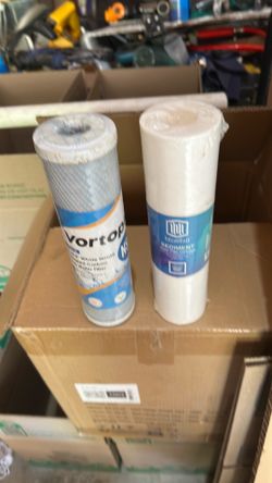 13 sediment 2 carbon filters new plus 2 canisters that have been used