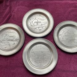 Pewter Plate Set
