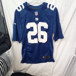 Nike On-Field NY Giants #26 Saquon Barkley Jersey Size Small