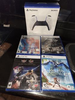 Playstation 5 Games & Controller 