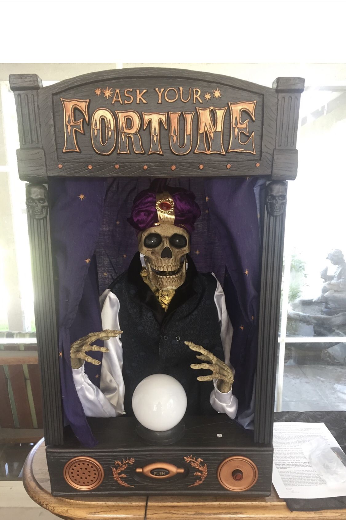 Pristine Hyde & Eek Halloween Skeleton Fortune Teller Never Displayed & In The Box