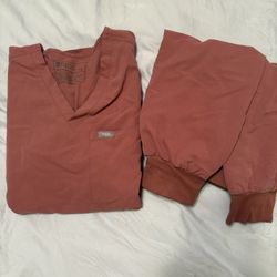 Womens Figs Set Mauve XS