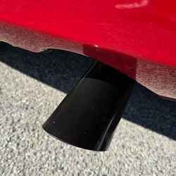 pair black tail exhaust Tip muffler 2 inch