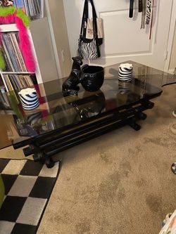 Post modern black coffee table