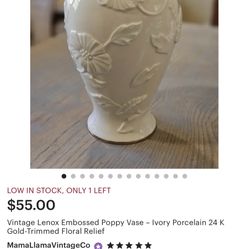 Lennox Flowered Vase