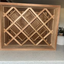 Oak Wood Wine Rack