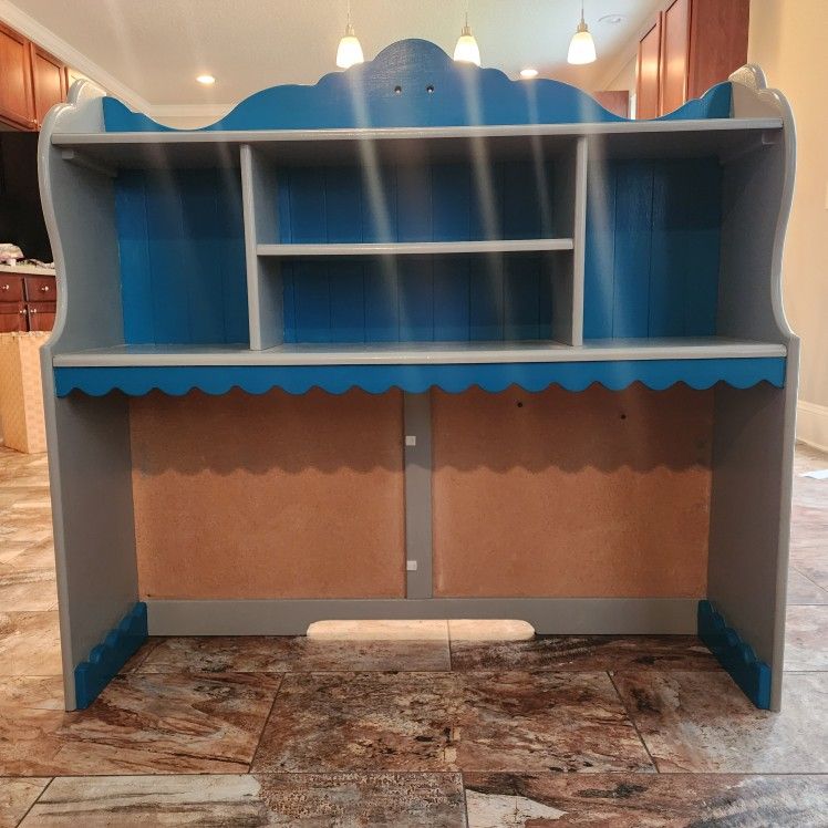 Office Organizer, Office Hutch, Grey Office Furniture
