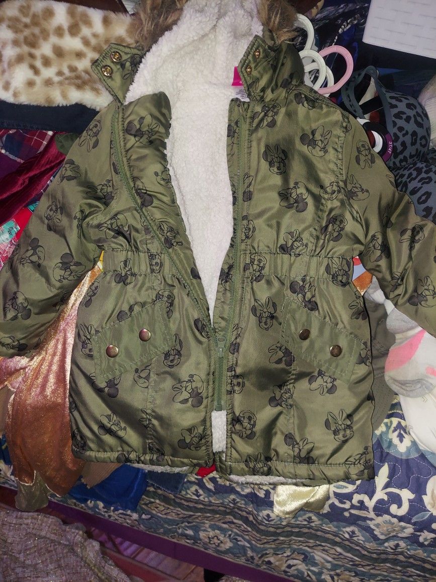 Disney Sherpa Jacket Size 2T