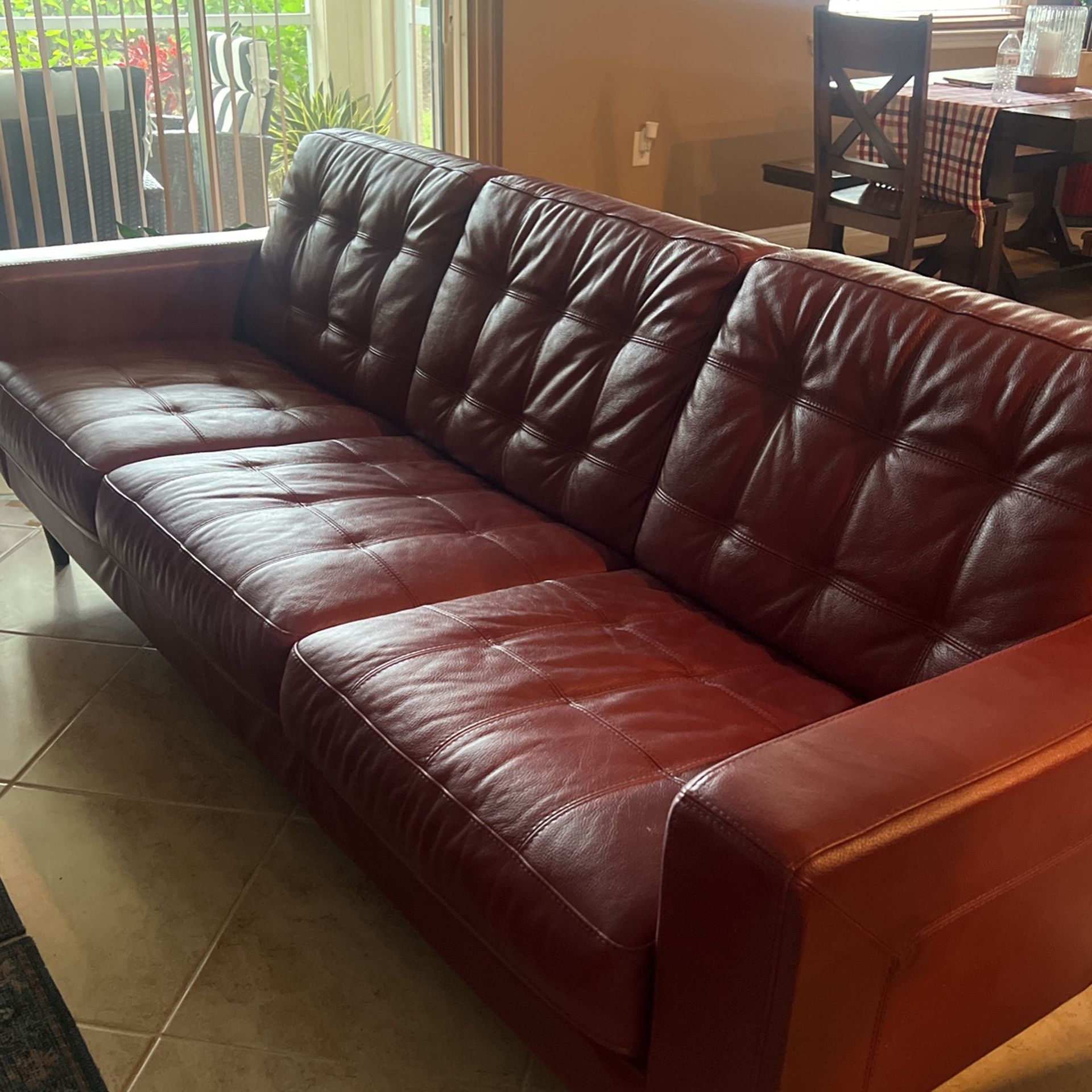 Leather Sofa.
