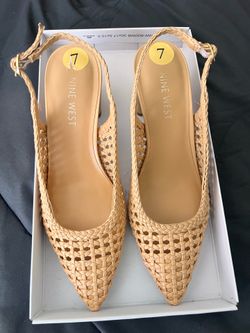 Nine West Tan heels