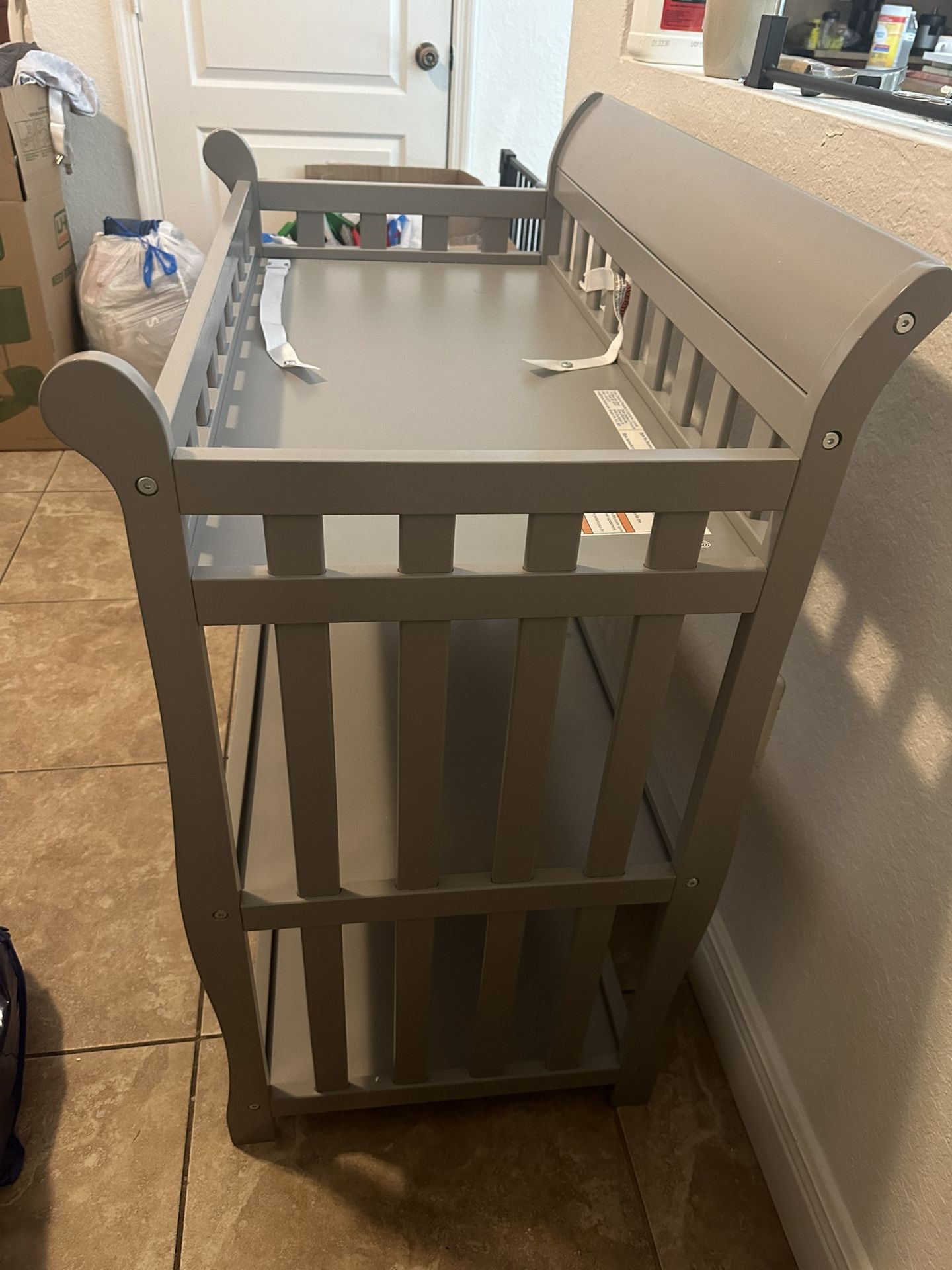 Grey Changing Table (used For One Month).