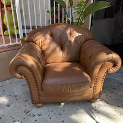 Leather Chesterfield Chair  