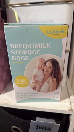 Breast milk storage bags
