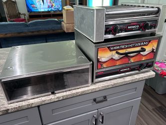 Nemco Bundle/Lot Roll-A-Grill Hotdog Roller, Bun Warmer, Bun Box 8018 Series