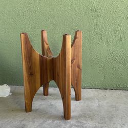 West Elm MCM plant stand