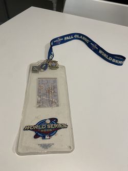 2002 Angels MLB Baseball World Series Ticket (Signed by Lakers Rick Fox)