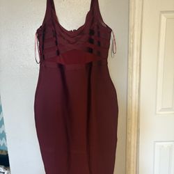 Burgundy Dress