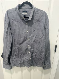Nautica Slim Fit Gingham Shirt XXL