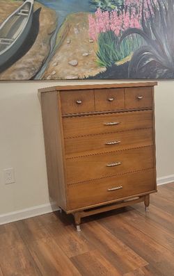 Mid-Century Modern Tall Dresser 
