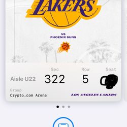 Lakers Game Tonight 1 Ticket 
