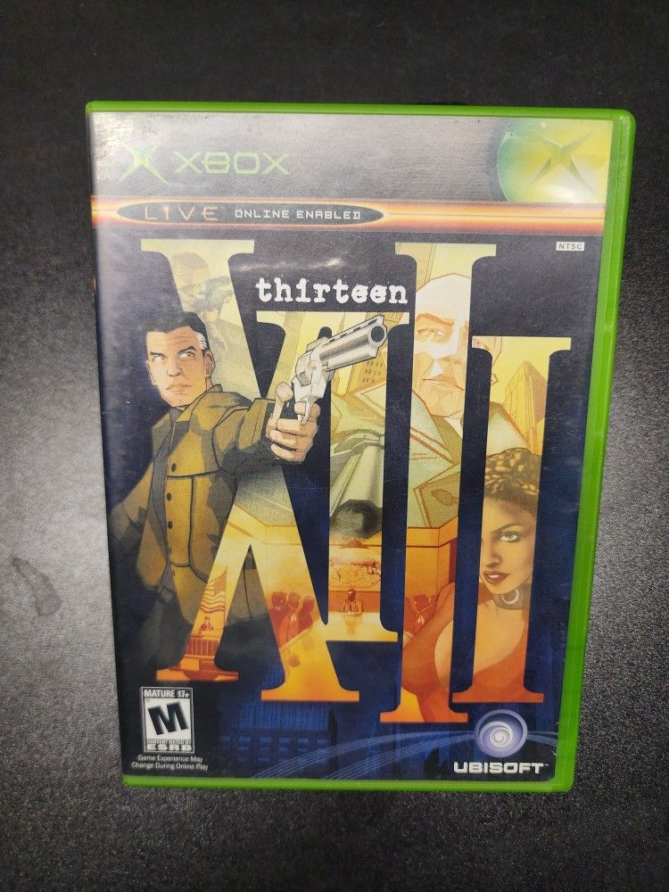 XIII Thirteen (Microsoft Xbox, 2003) Complete with Manual Very Good Condition