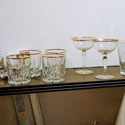 Gold Rimmed Drinkware