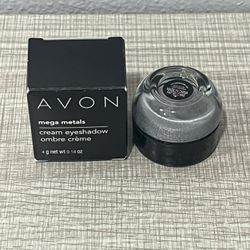 Avon MEGA METALS Cream Eyeshadow SILVER METALLIC - NEW