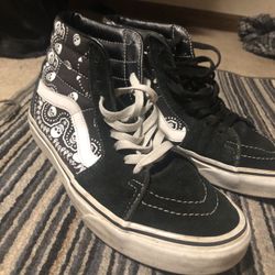 Skull Vans High tops Men 8.5