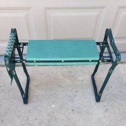 Garden Kneeling Or Sitting Double Sided Padded Folding Bench