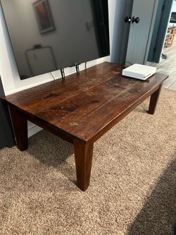 Sturdy Wood Coffee Table