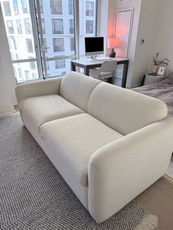 West Elm Lilia 78” Storage Sofa – Ivory/Cream — $650