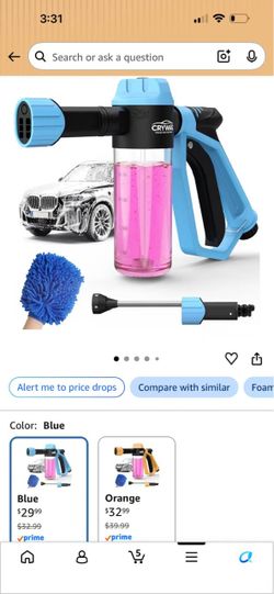 CRYWAG Foam Cannon Car Wash Gun Kit