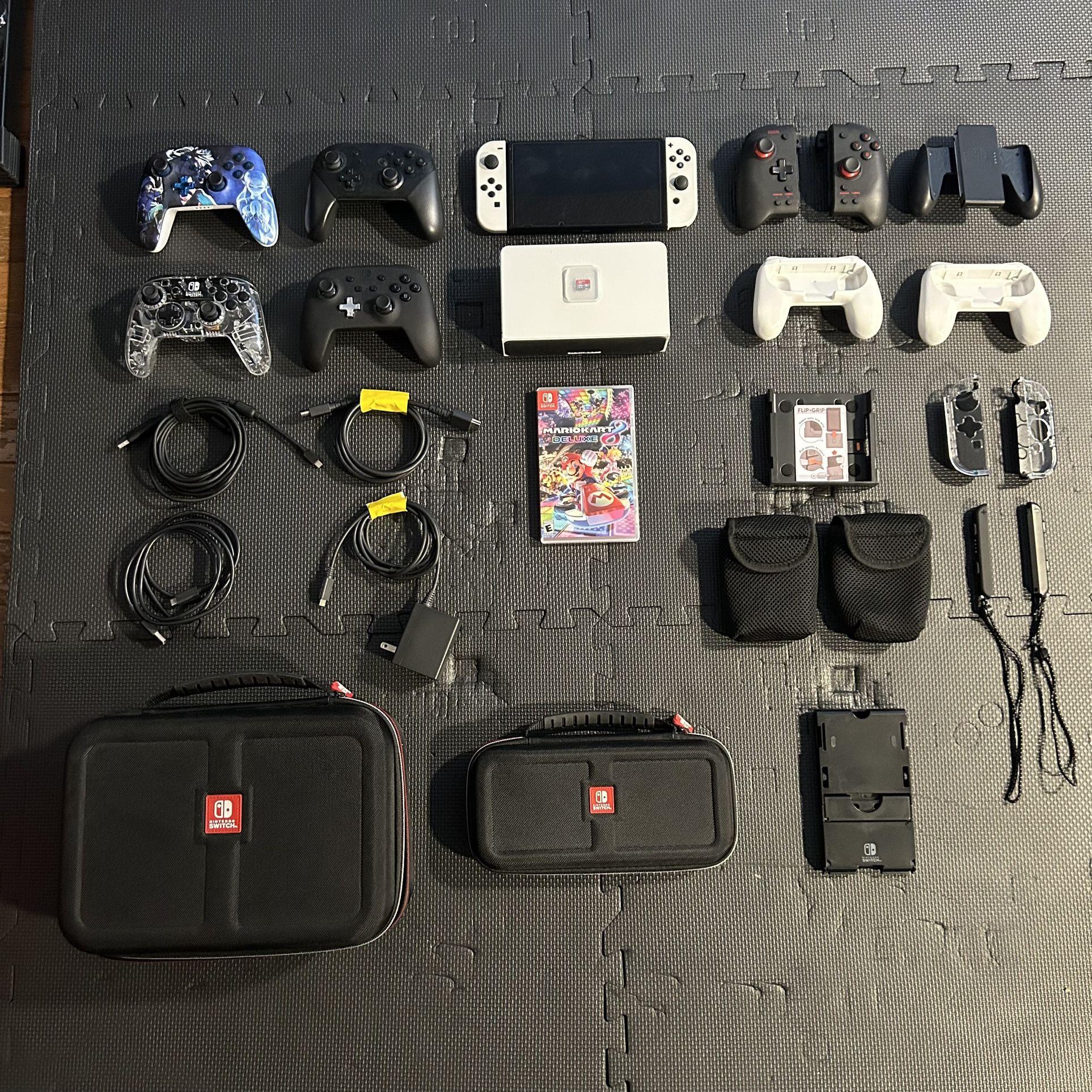 OLED Nintendo Switch (White) Gaming Bundle!