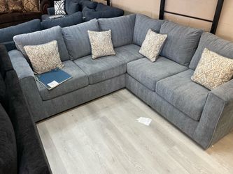 GRAY L SHAPED SECTIONAL
