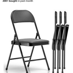 New Folding Chairs Set Of 4
