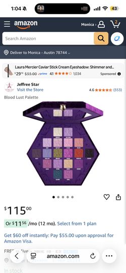 JEFREE STAR EYESHADOW PALLET