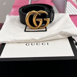 Gucci GG Marmont Wide Belt 