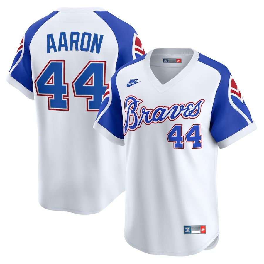 New! Hank Aaron Cooperstown Jersey 