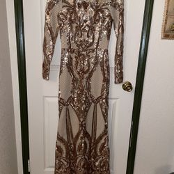 Gold Evening Dress 