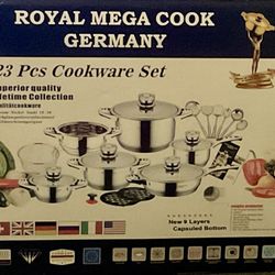 New 23pcs Cookware Set
