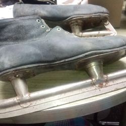 Antique Leather Hockey Skates