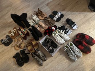Mixed Women's Shoe Lot – 15+ Pairs