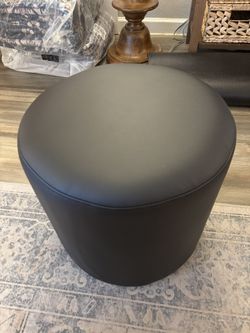 Flash Furniture-Large Nice Black Leather Ottoman